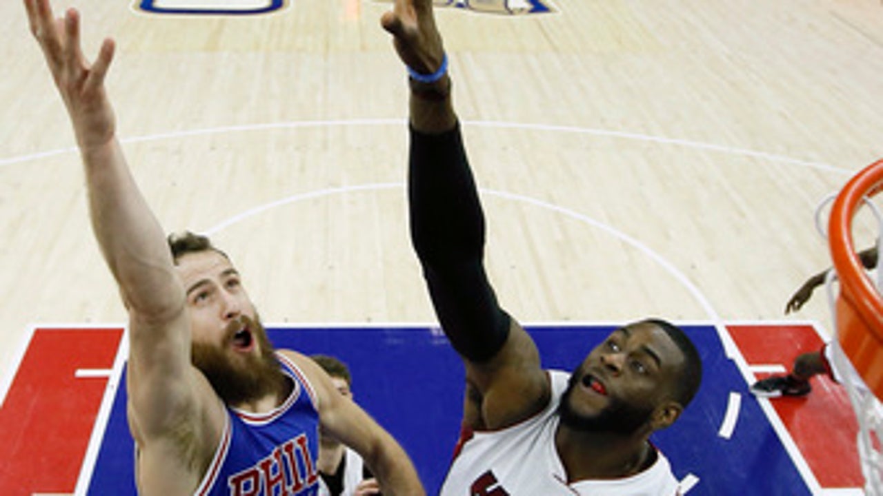 Without Embiid, 76ers snap Miami's 13-game winning streak (Feb 11, 2017)